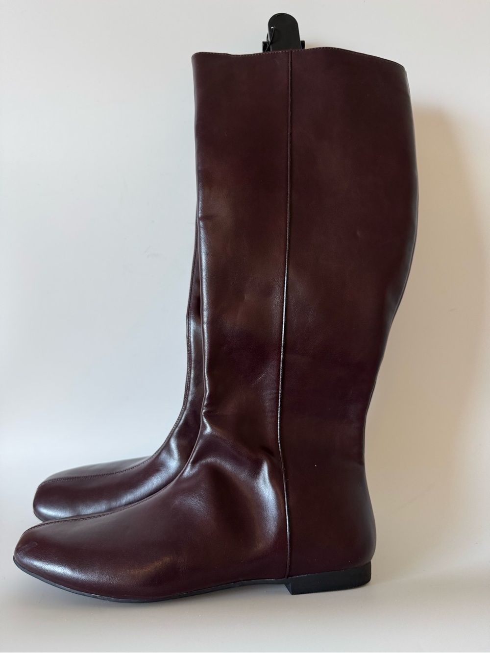 Time and Tru Women's Tall Riding Boots in Dark Burgundy